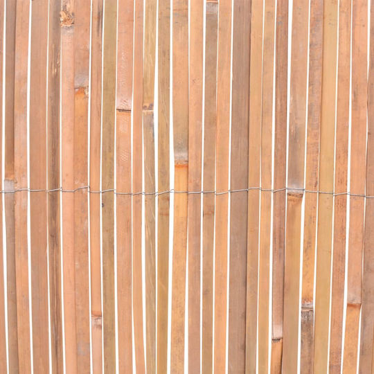 vidaXL Bamboo Fencing Bamboo with Half Wood 1x6m