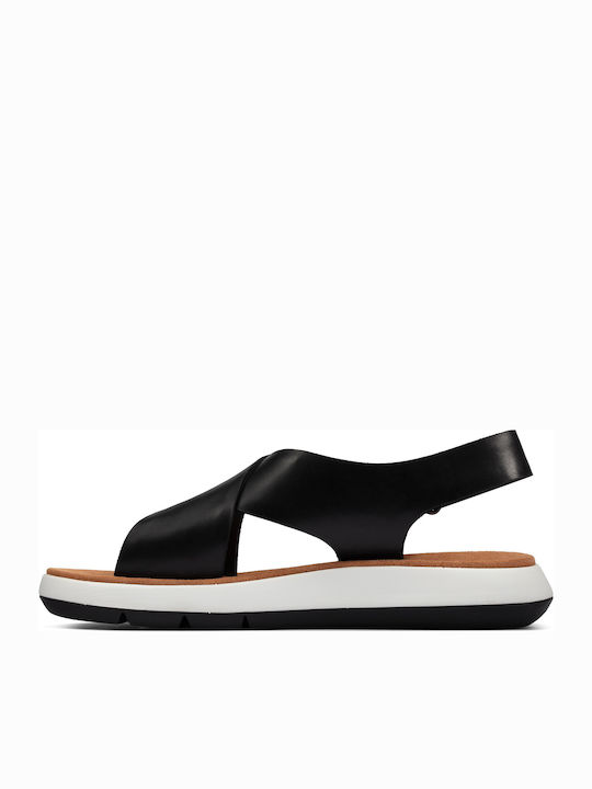 Jemsa Cross Sandale Casual Damă din Piele Anatomici Negru