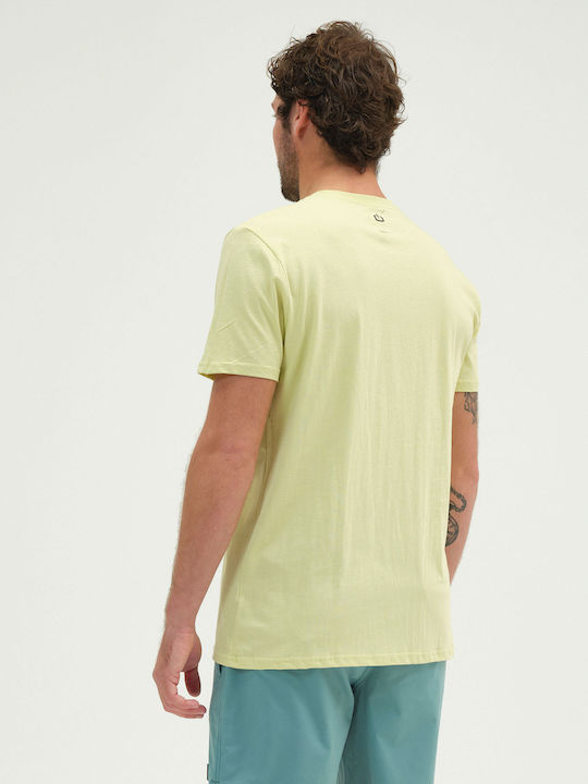 Emerson Ανδρικό T-shirt Lime Με Στάμπα