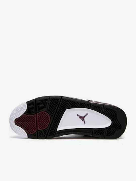 Air  4 Retro PSG Boots White / Black / Metallic Gold / Bordeaux