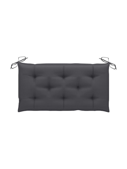 vidaXL Waterproof Garden Bench Cushion Grey 100x50cm.