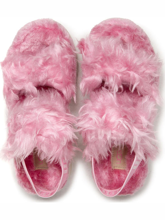 Fluff Sugar Γυναικεία Σανδάλια Flatforms Ροζ