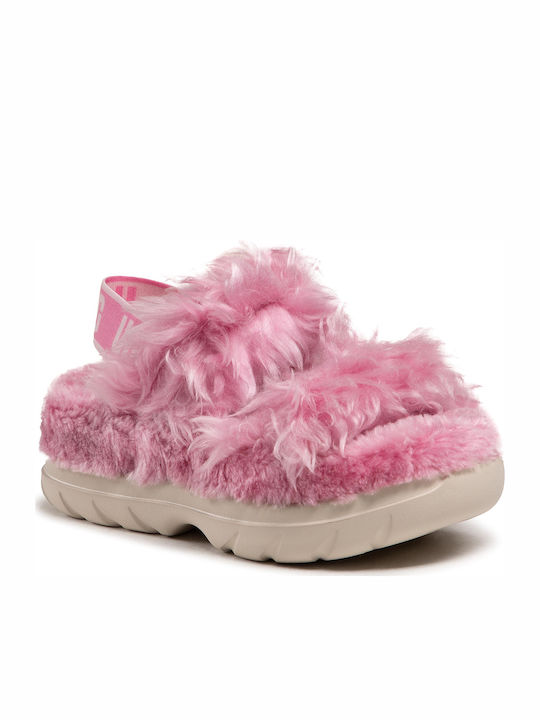 Fluff Sugar Γυναικεία Σανδάλια Flatforms Ροζ