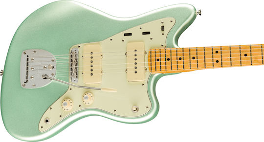 Fender American Professional II Електрическа Китара SG с SS Конфигурация на Пикапите Зелена с Калъф
