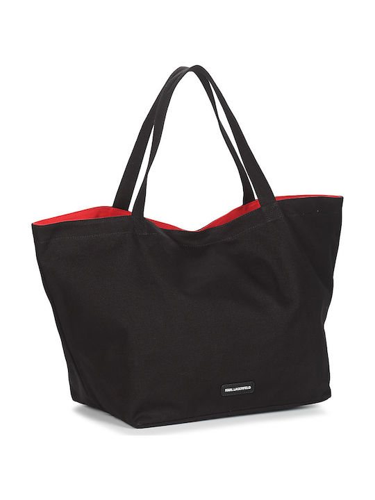 Rue St-Guillaume Fabric Women's Shopper Bag Black