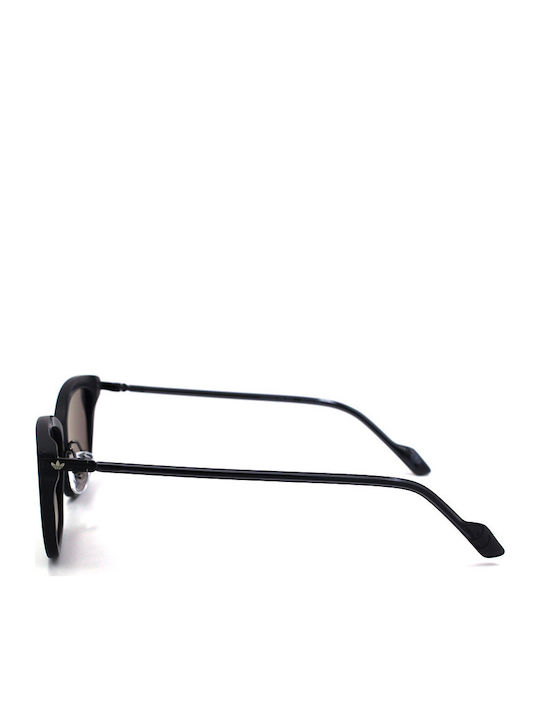 adidas Women's Sunglasses with Black Plastic Frame and Black Lens AOK008-009000