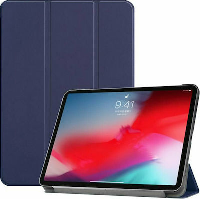 Tri-Fold Flip Cover Δερματίνης Μπλε (Galaxy Tab A7)