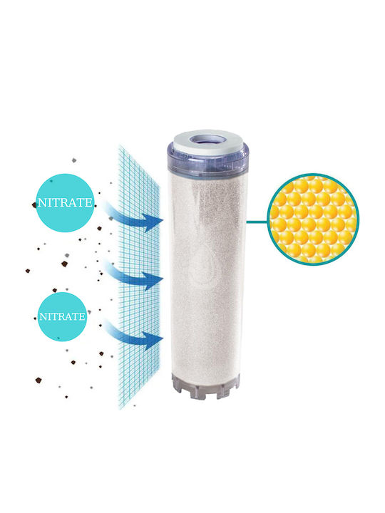 Filtrato Countertop and Under Sink Water Filter Replacement made of Resin 10" Nitrate
