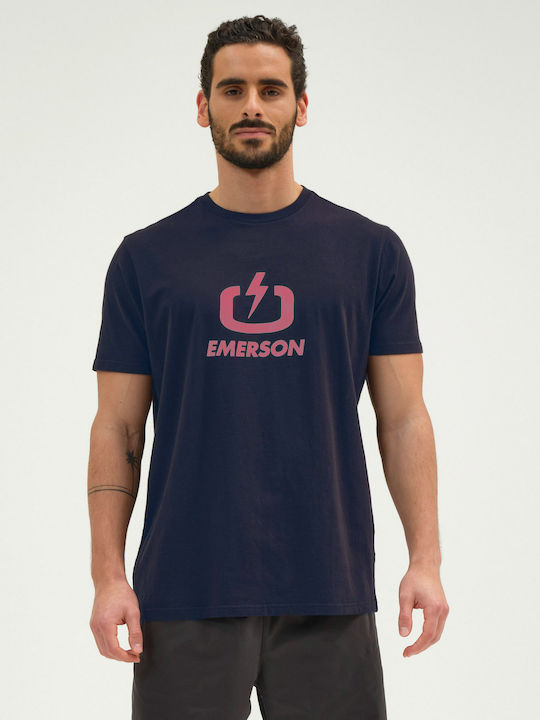 Emerson Ανδρικό T-shirt Κοντομάνικο Navy Μπλε