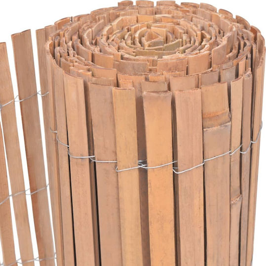 vidaXL Gard De Bambus Cu Jumătate De Lemn 70x1000cm