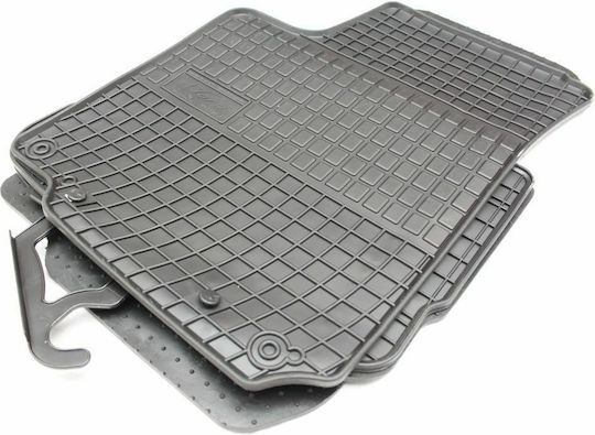 Frogum Set of Front and Rear Mats 4pcs for Seat Leon / Toledo Skoda Octavia Volkswagen Beetle / Bora / Golf 1997-2005 Black
