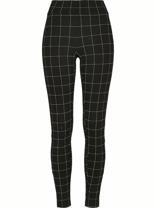 Frauen Lang Leggings Hochgeschnitten Schwarz