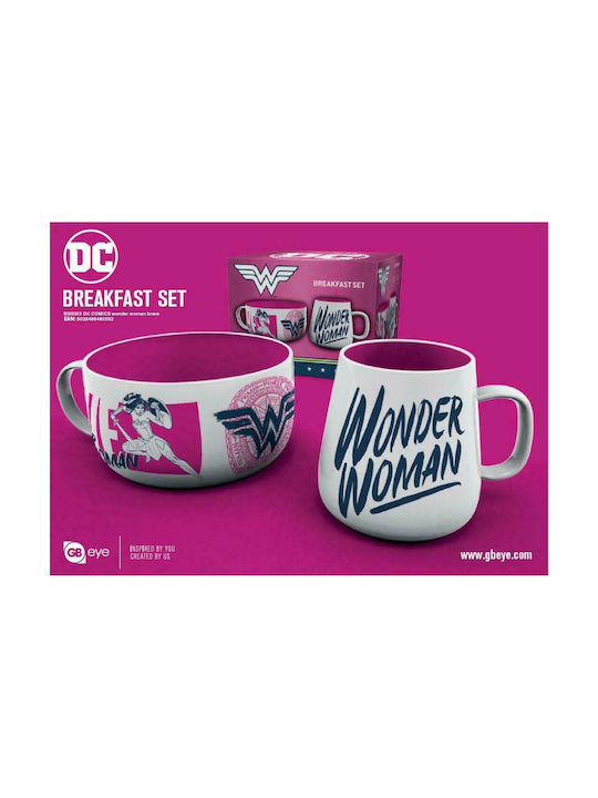 GB eye Dc Comics-Wonder Woman Brave Tasse Keramik Weiß 2Stück