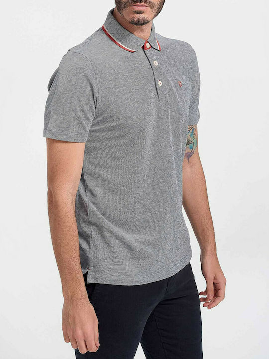 Jack & Jones Bluza Bărbătească cu Mânecă Scurtă Polo Albastră