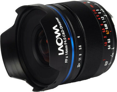 Laowa Full Frame Camera Lens Venus Optics 14mm f/4 FF RL Wide Angle for Canon RF Mount Black