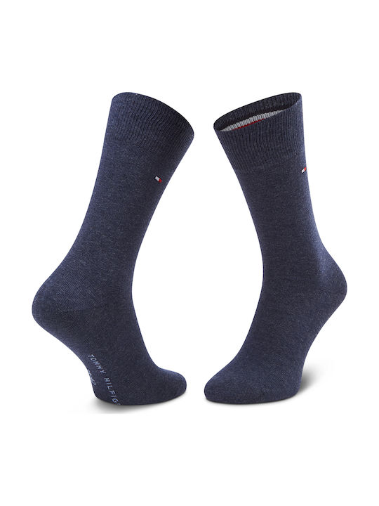 Tommy Hilfiger Men's Solid Color Socks Blue 2Pack