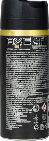 Axe Gold Oud Wood & Dark Vanilla Αποσμητικό 24h σε Spray 150ml