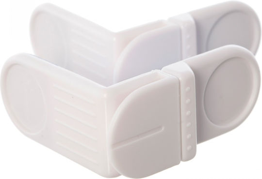 Dreambaby Cabinet & Drawer Lock with Sticker made of Plastic in White Color 11.6εκ. 2pcs