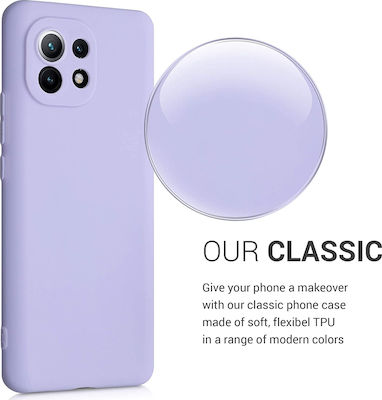 KWmobile Lavender Umschlag Rückseite Silikon Lila (Xiaomi Mi 11) 54188.108