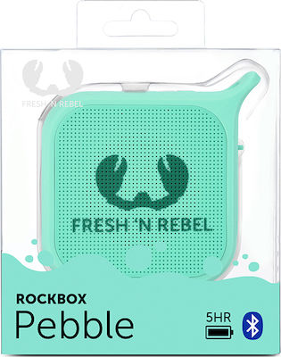 Fresh 'n Rebel Rockbox Pebble Bluetooth Speaker 5W with Battery Duration up to 5 hours Turquoise