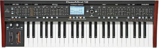 Behringer Synthesizer Deepmind 12 με 49 Βαρυκεντρισμένα Πλήκτρα Μαύρο