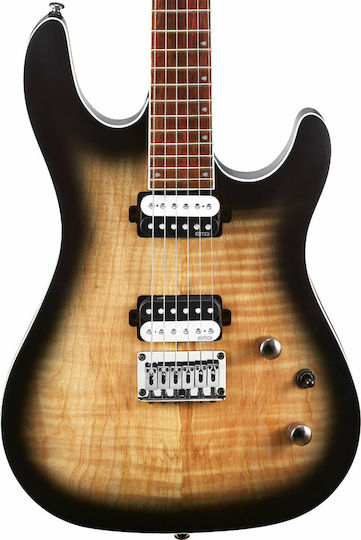 Cort KX-300 Electric Guitar Stratocaster with HH Pickup Configuration Open Pore Raw Burst