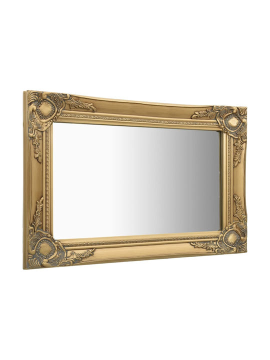 vidaXL Wall Mirror with Gold Wooden Frame 40x60cm 1pcs