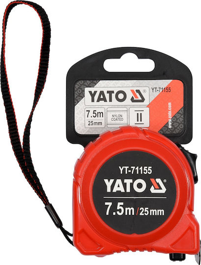 Yato Maßband mit automatischem Rücklauf 25mm x 7.5m