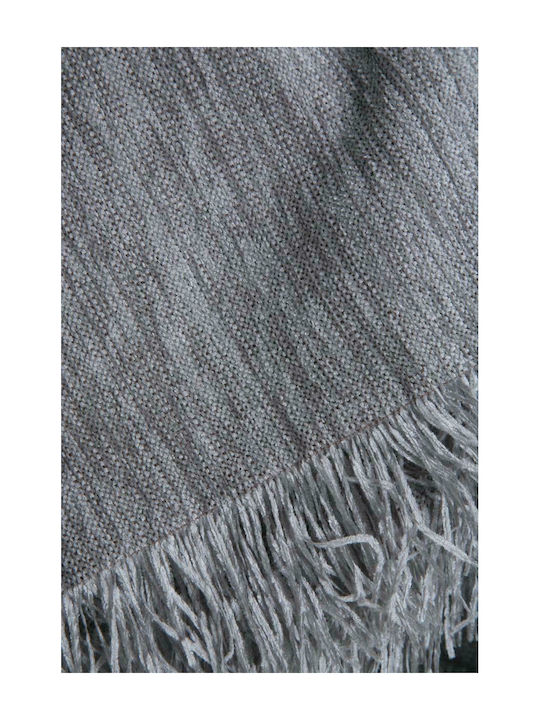 Anna Riska 1300 Sofa Throws 2 Seater Chenille 180x240cm Light Gray