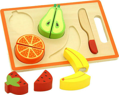 Viga Toys Obst & Gemüse Spielzeug My Cutting Fruit aus Holz für 1+ Jahre 6Stück 50978