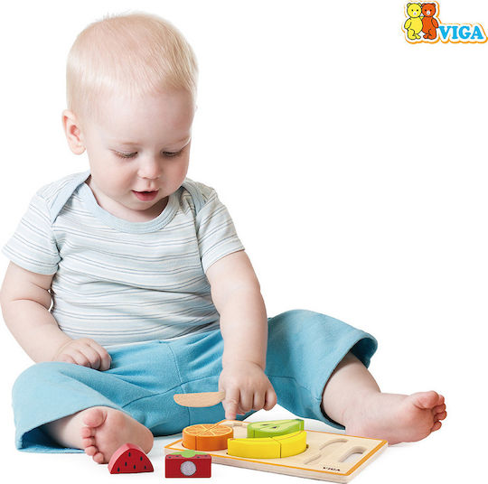 Viga Toys My Cutting Fruit από Ξύλο για 1+ Ετών 6τμχ