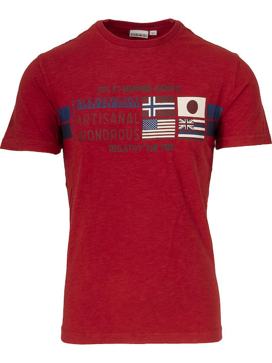 Napapijri Men's Short Sleeve T-shirt Red