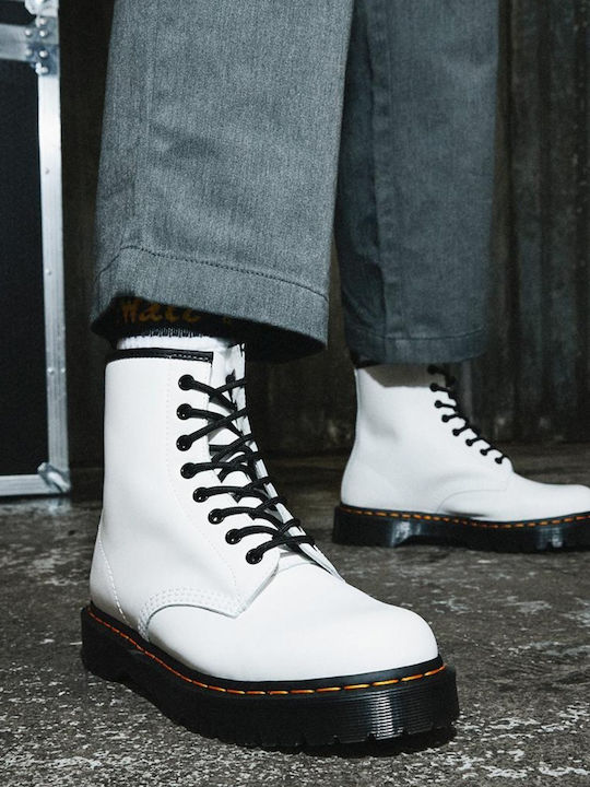 1460 Bex Leder Stiefeletten Damen Weiß