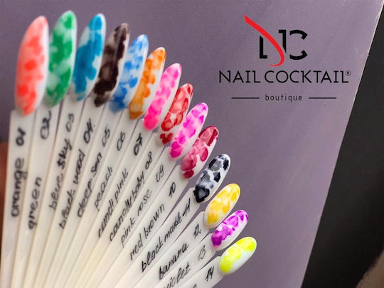 Nail Cocktail Aquarelle Χρώματα Ζωγραφικής για Νύχια 11 Black Marble σε Μαύρο Χρώμα