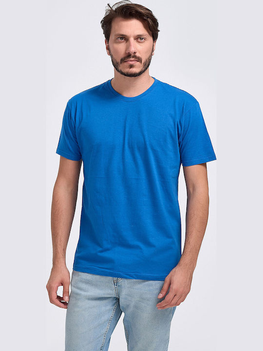 JHK Men's Short Sleeve Promotional T-Shirt Blue