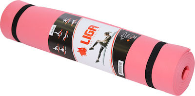 Liga Sport Yoga/Pilates Mat Pink (173x61x0.6cm)