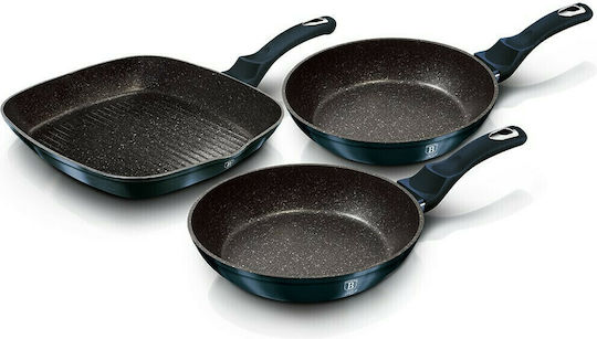 Berlinger Haus Metallic Line Set De Tigăi Din Aluminiu Colecția Aquamarine 3 Piese