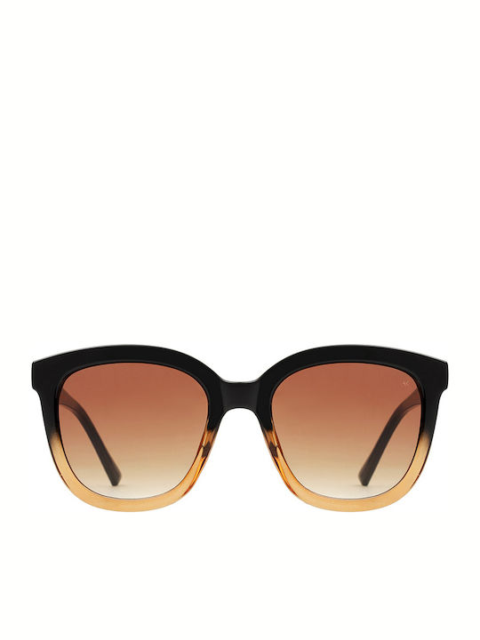A.Kjaerbede Billy Women's Sunglasses with Multicolour Plastic Frame and Brown Gradient Lens KL2106-5