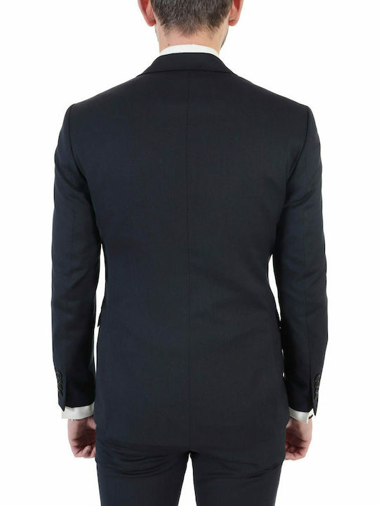 Selected Men's Winter Suit Jacket Slim Fit Navy Blue