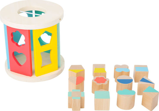 Small Foot Shape Sorting Toy Activity Wheel made of Wood for 12++ Months