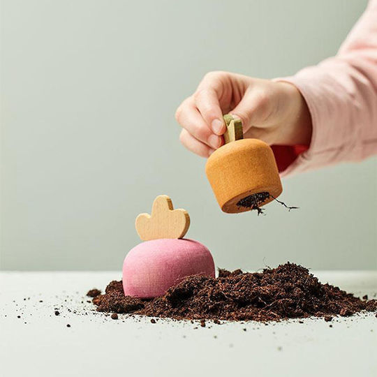 Kids Concept Παιχνίδι Ταξινόμησης Σχημάτων Παιχνίδι Αντιστοίχισης Με Σχήματα Λαχανικά από Ξύλο για 24+ Μηνών