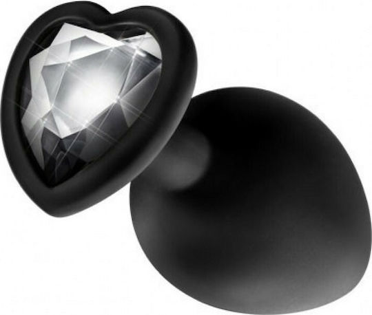 Temptasia Bling Heart Plug Small Anal Plug Klein Black 9.5cm