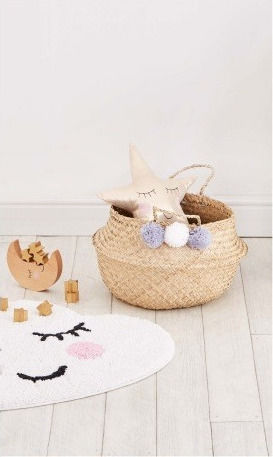 Sass & Belle Cloud Sweet Dreams Παιδικό Χαλί Σύννεφα Βαμβακερό Λευκό 53x69cm Πάχους 53.5mm