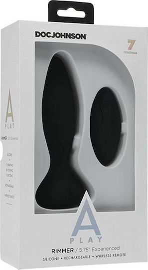 Doc Johnson A Play Rimmer Experienced Analvibrator mit kabelloser Funktion Black 14.6cm