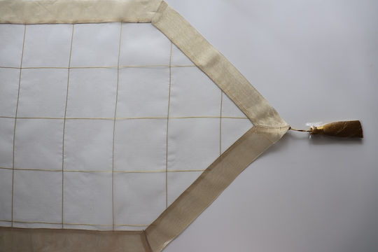 Mc Decor Καρέ Τραπεζομάντηλο Σετ 5τμχ 197 Μπεζ 120x120εκ.