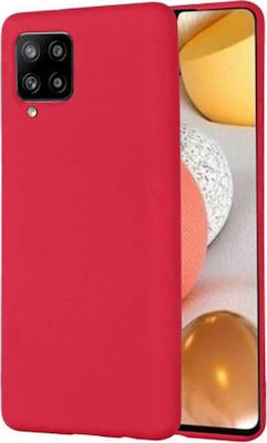 Sonique Liquid Umschlag Rückseite Silikon Rot (Galaxy A42) 46-61894