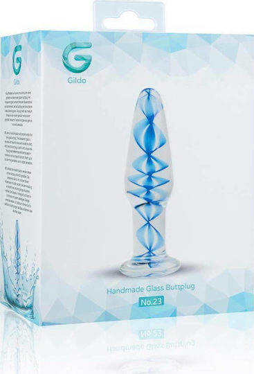 Gildo No.23 Πρωκτική Σφήνα Blue Spiral 10.5cm