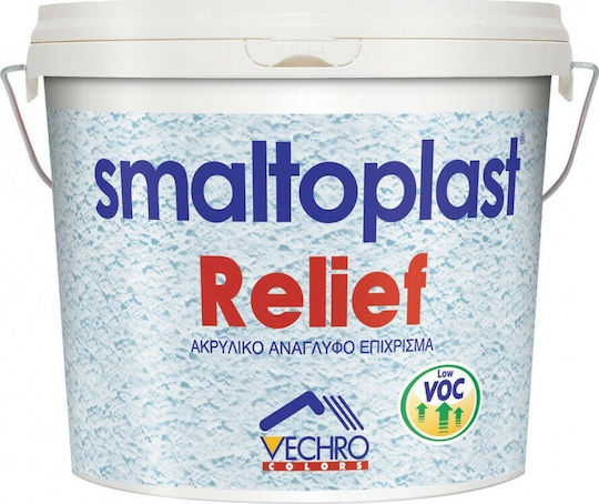 Vechro Pro Relief Plastic Relief Acrilyc Paint for Interior and Exterior Use White 5lt