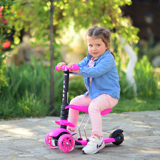 Lorelli Kids Scooter Foldable Smart 2021 3-Wheel with Seat for 3+ Years Black