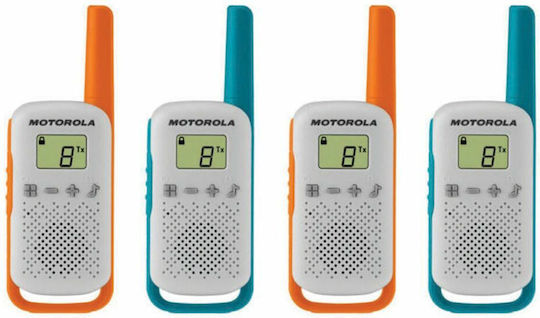 Motorola Talkabout T42 Emițător-Receptor Fără Fir PMR Set 4buc Blue / Orange